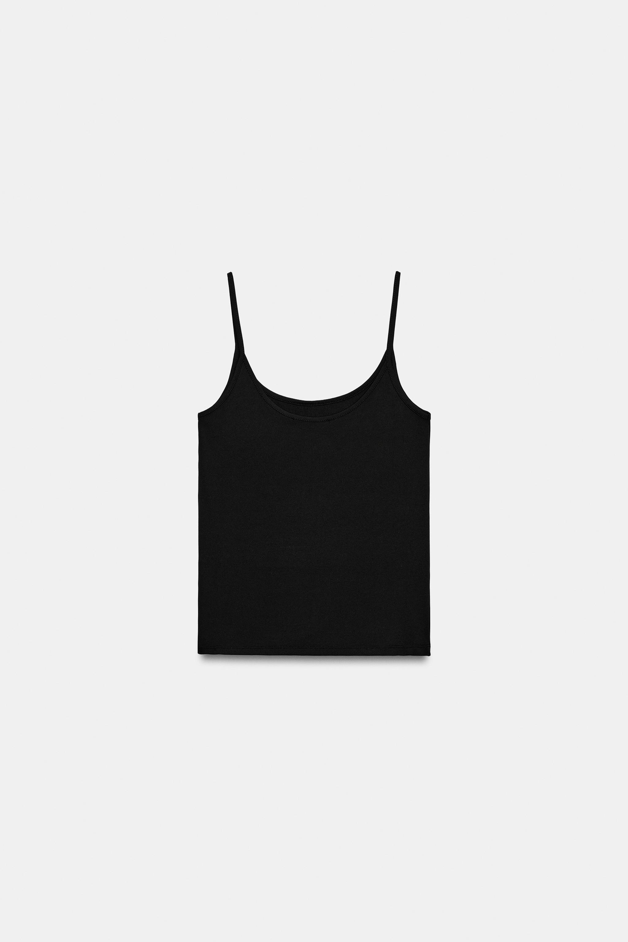 POLYAMIDE SPAGHETTI STRAP TANK TOP